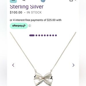 Sterling silver, delicaciesjewelry- bow tie pasta